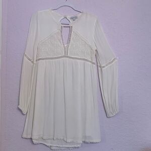 PATRONS OF PEACE Dress,Boho Lace Cut Out Size S